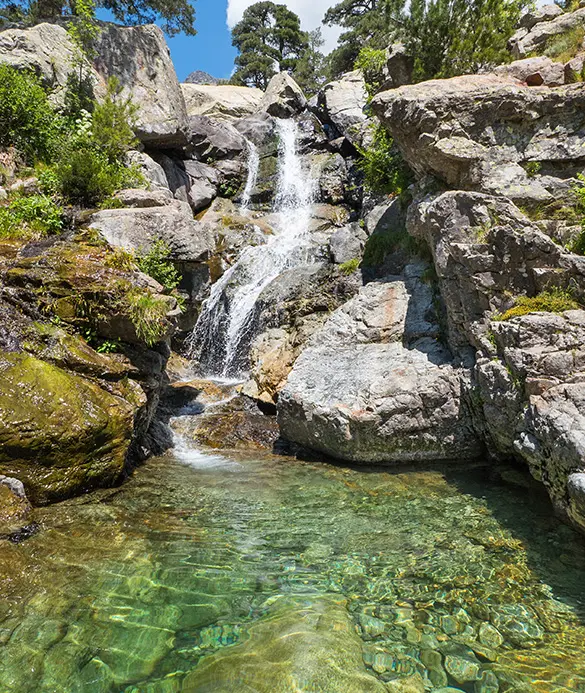 Rivière du Cavu en Corse du Sud