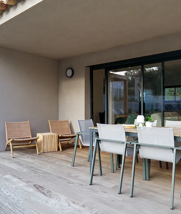 Terrasse de la Résidence à Porto-Vecchio